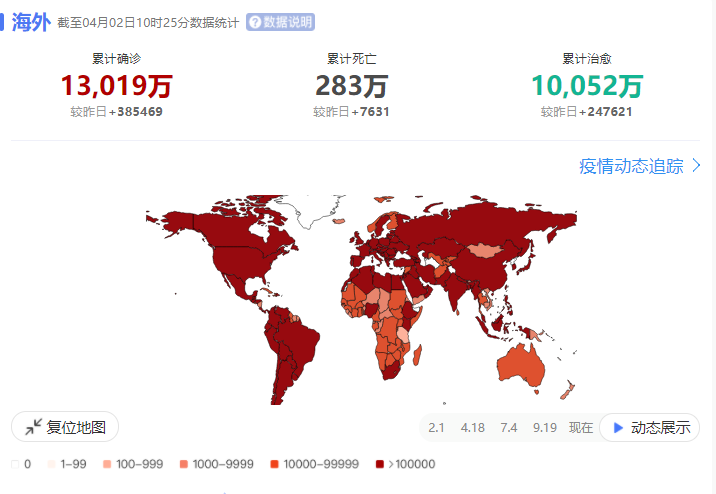 2020年全球疫情死亡人数统计，2020年新冠疫情全球死亡人数分析